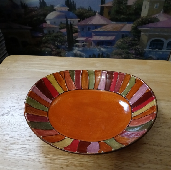 🍜🍤PIER 1 WAVY STRIPE CERAMIC DISH🍕🍱BUNDLE AND SAVE PLENTY!!!🍉🍓 - Picture 8 of 10